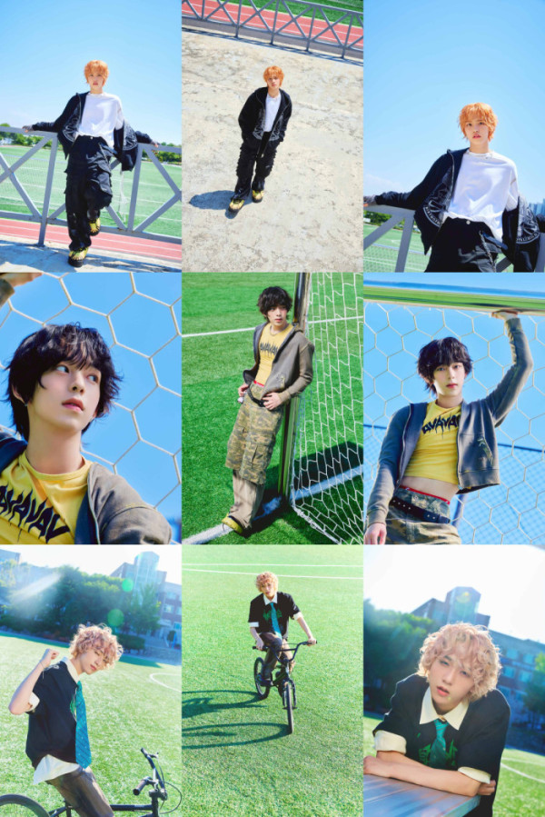 ▲아홉 박주원(위부터), 즈언, 다이스케 개인 콘셉트 사진(사진제공=F&F엔터테인먼트)