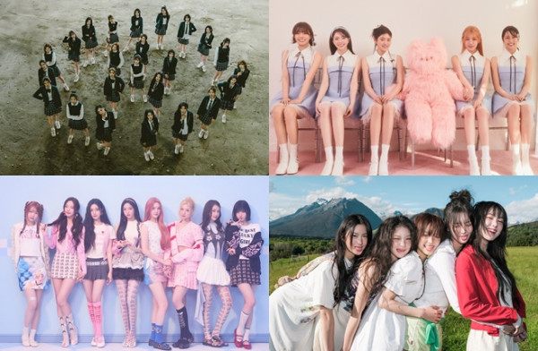 ▲트리플에스·피프티피프티·하츠투하츠·키키(사진 = 각 소속사 제공)