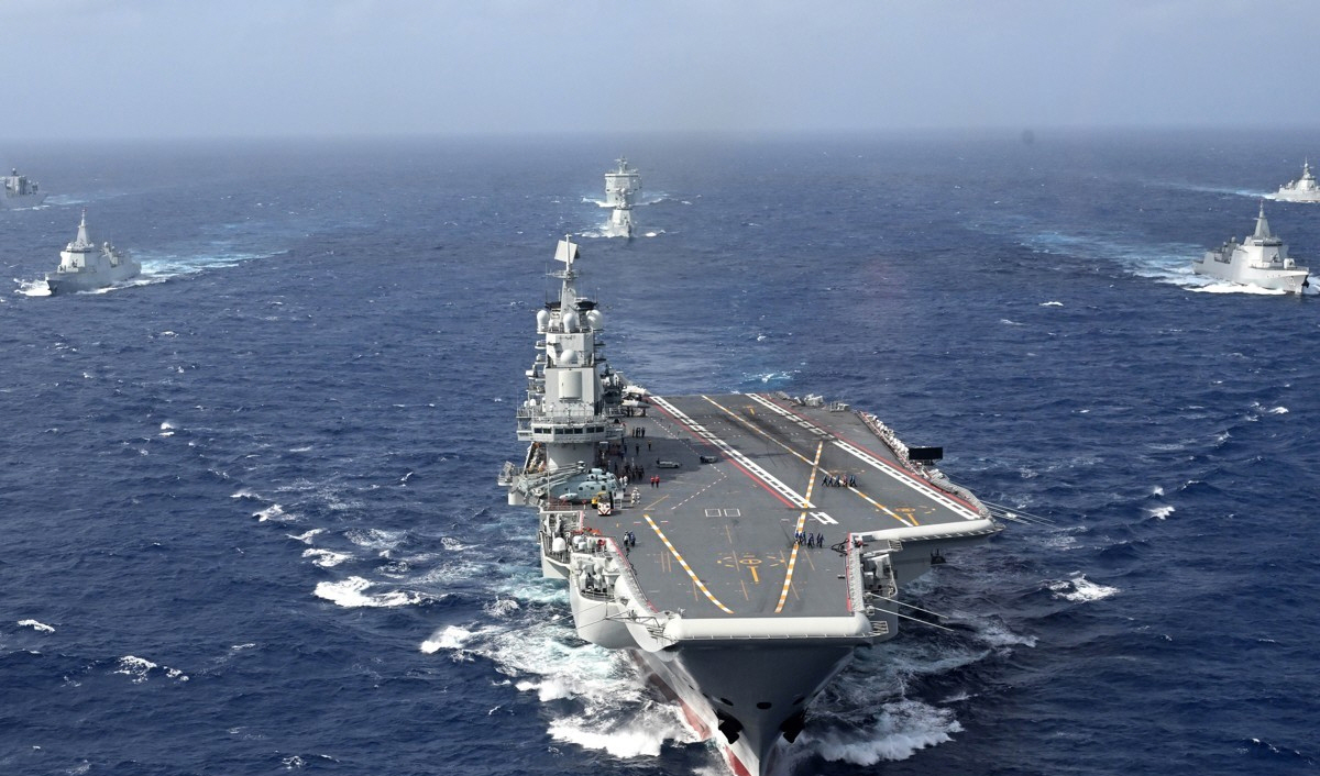 ▲중국 항공모함 랴오닝함 (신화연합뉴스)