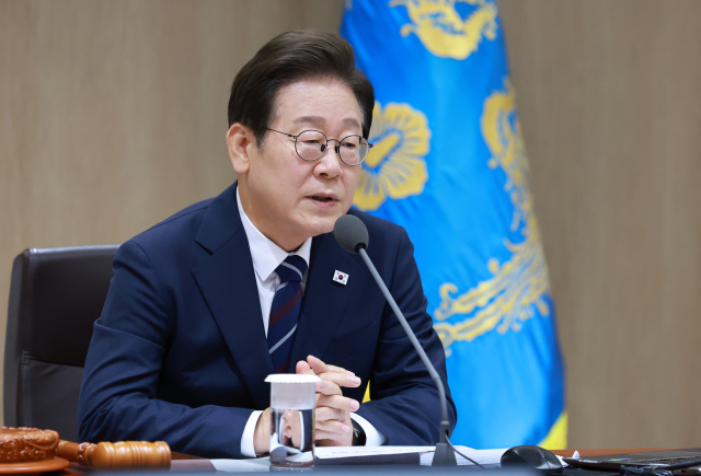 ▲이재명 대통령이 1일 서울 용산 대통령실 청사에서 열린 국무회의에서 발언하고 있다. 연합뉴스
