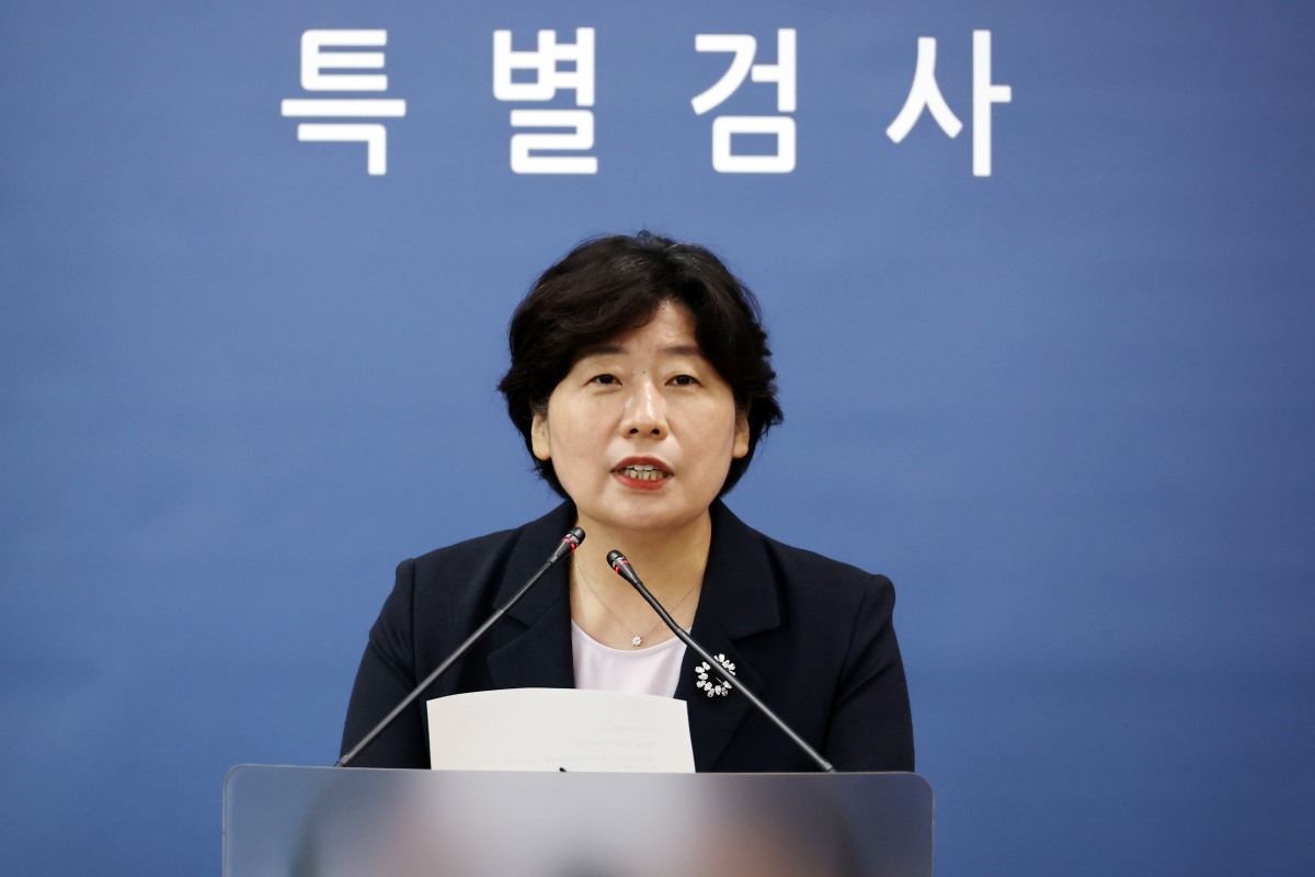 ▲박지영 내란 특검보가 2일 서초구 서울고검에서 브리핑을 하고 있다. (연합뉴스)