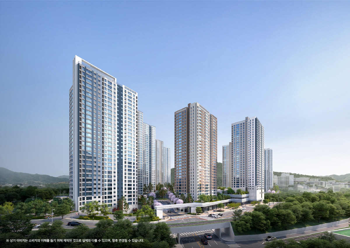 ▲▲‘창원 메가시티 자이&위브’ 투시도(사진제공=두산건설)