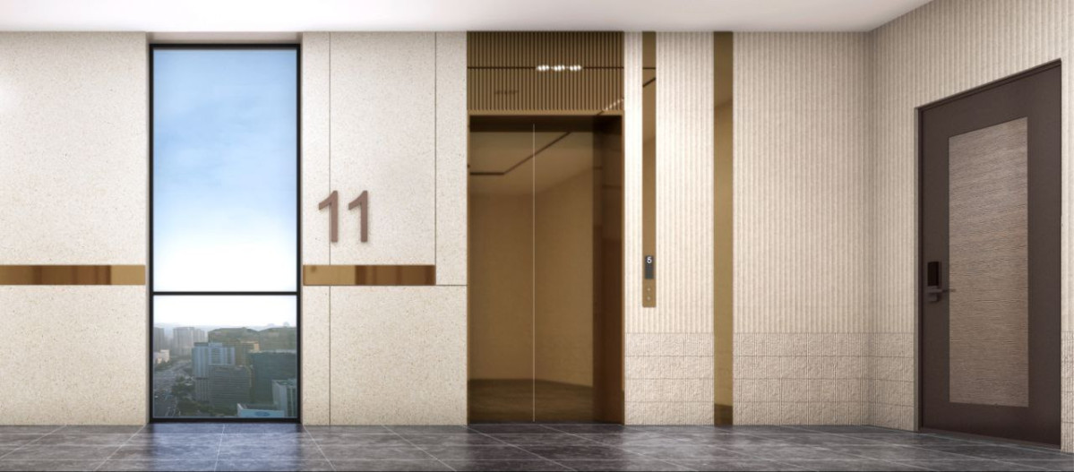 ▲써밋 프라니티, 프라이빗 엘리베이터홀 (대우건설)