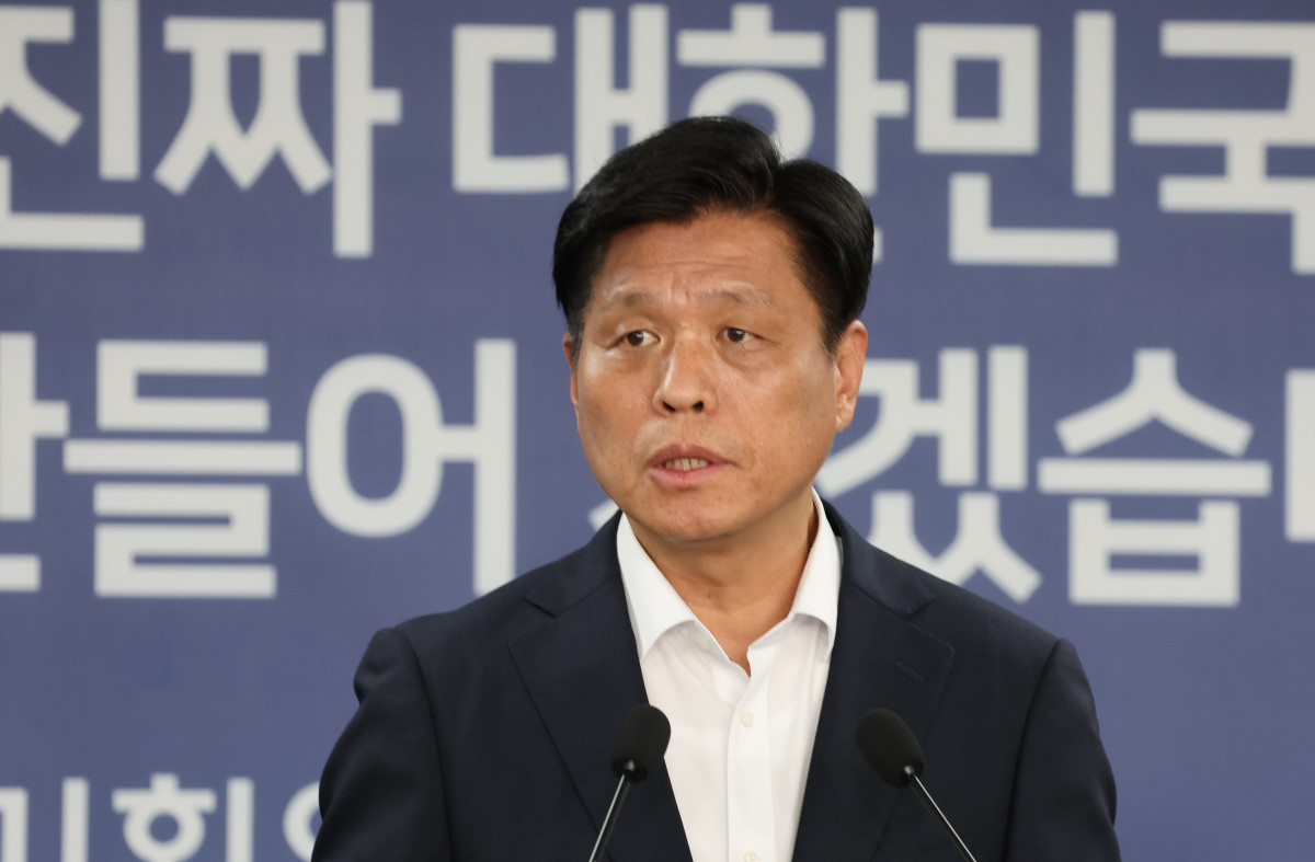 ▲조승래 국정기획위원회 대변인이 29일 서울 종로구 정부서울청사 별관 국정기획위원회에서 열린 현안 관련 기자간담회에 참석해 발언하고 있다. (뉴시스)