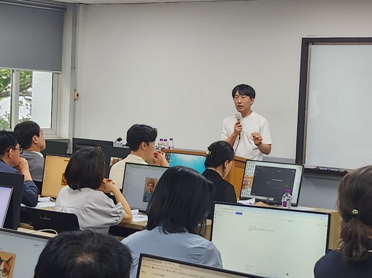 ▲AI 기반 교수 역량 강화 워크숍. 사진제공 경남정보대 