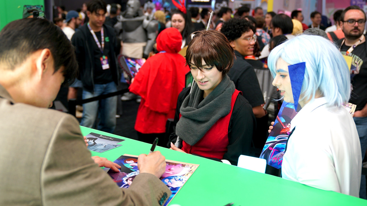 ▲네이버웹툰의 모회사인 웹툰 엔터테인먼트는 3일부터 6일(현지 시간)까지 미국 로스앤젤레스 컨벤션 센터에서 열린 ‘LA 애니메 엑스포’에 참가했다. (사진제공=네이버웹툰)