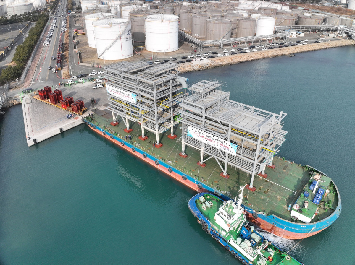 ▲샤힌프로젝트 현장에 설치된 PAR 모듈 (자료제공=DL이앤씨)