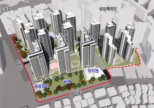 ▲송파한양2차 재건축 조감도. (출처=서울시)