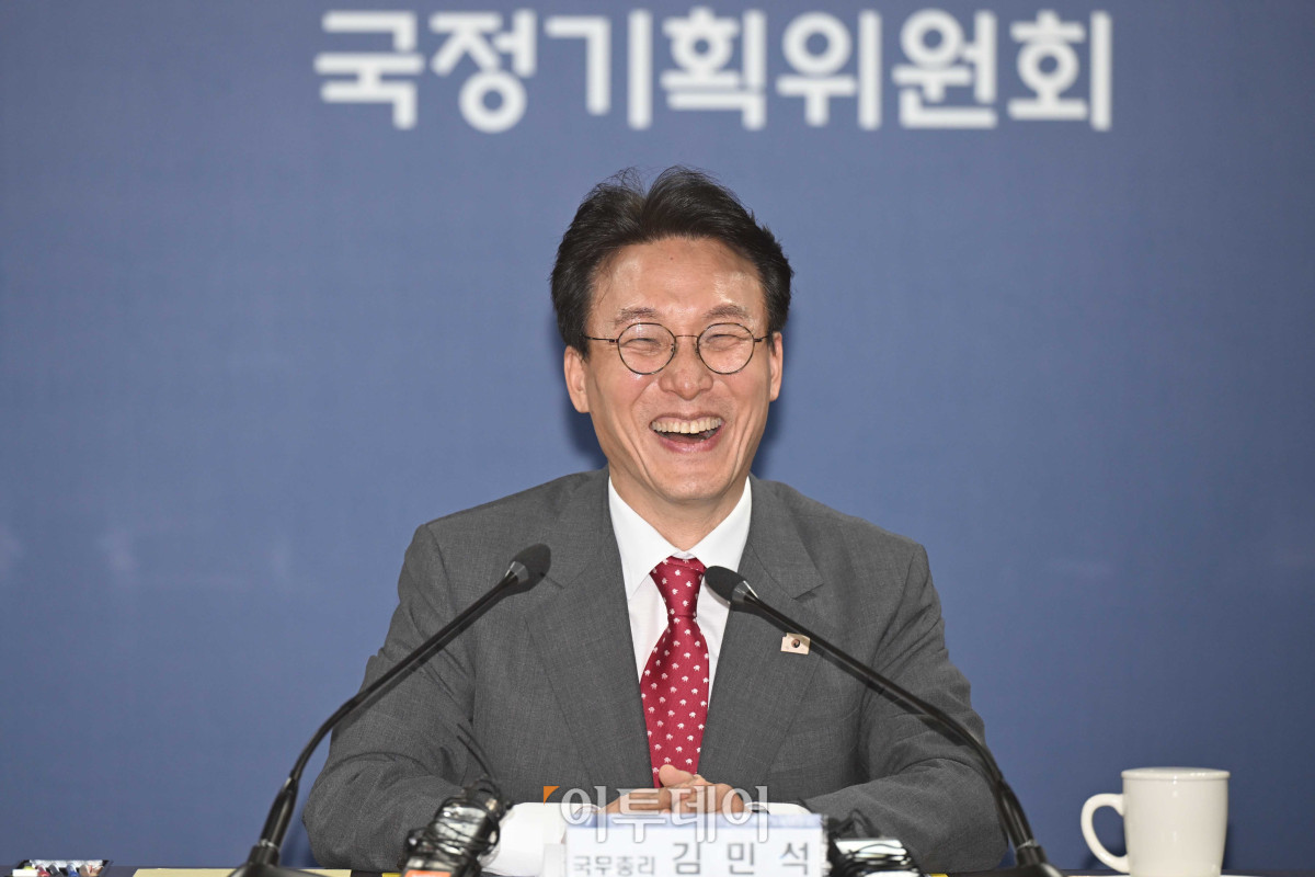 ▲김민석 국무총리가 7일 서울 종로구 국정기획위원회에서 열린 제4차 전체회의에서 인사말을 하고 있다. 청사사진기자단