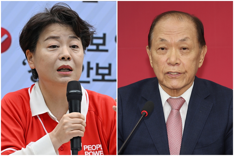 ▲윤희숙 여의도연구원장, 황우여 전 비상대책위원장