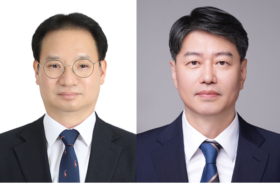 ▲이재명 대통령은 국무조정실 국무1차장에 김영수<왼쪽> 국무조정실 국정운영실장, 국무2차장에 김용수 국무조정실 경제조정실장을 각각 임명했다고 밝혔다.