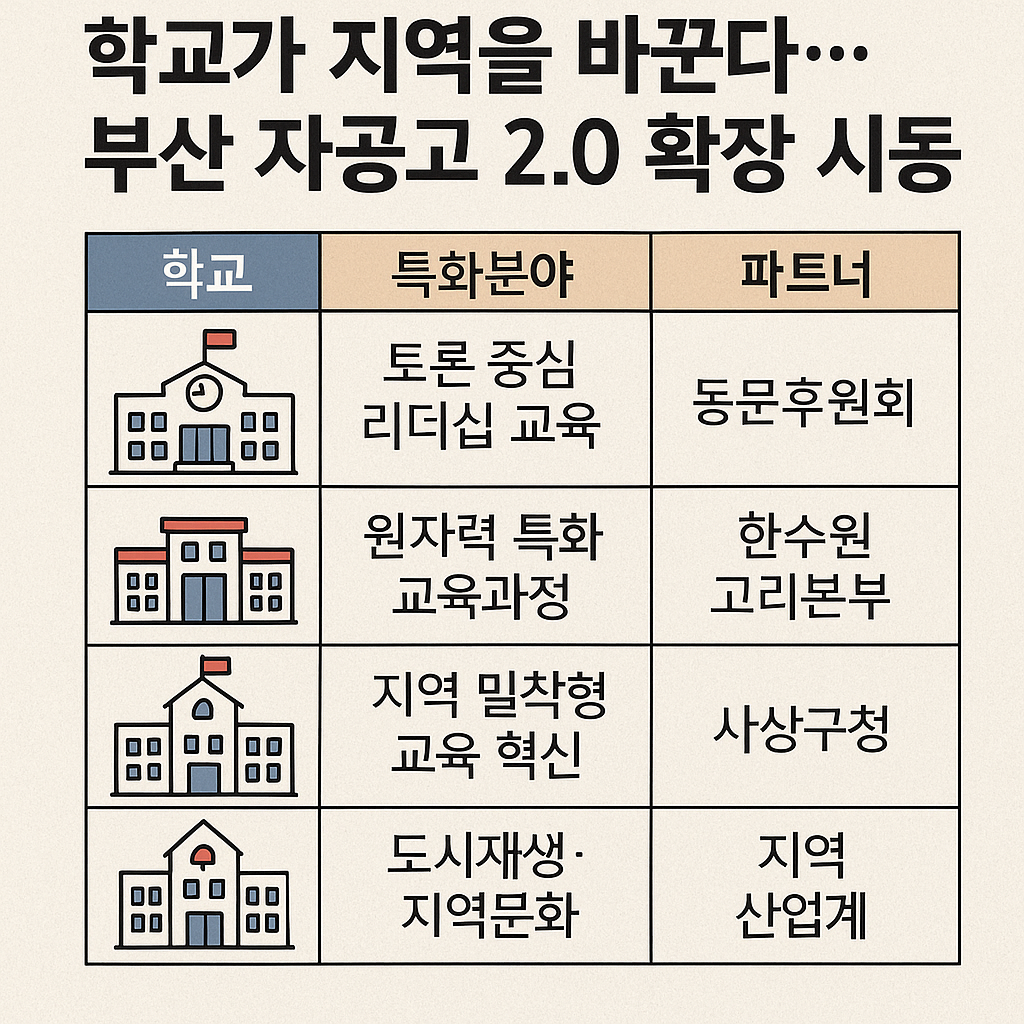 ▲부산 자공고 2.0 추진현황. 그래픽 서영인 기자 (이투데이)
