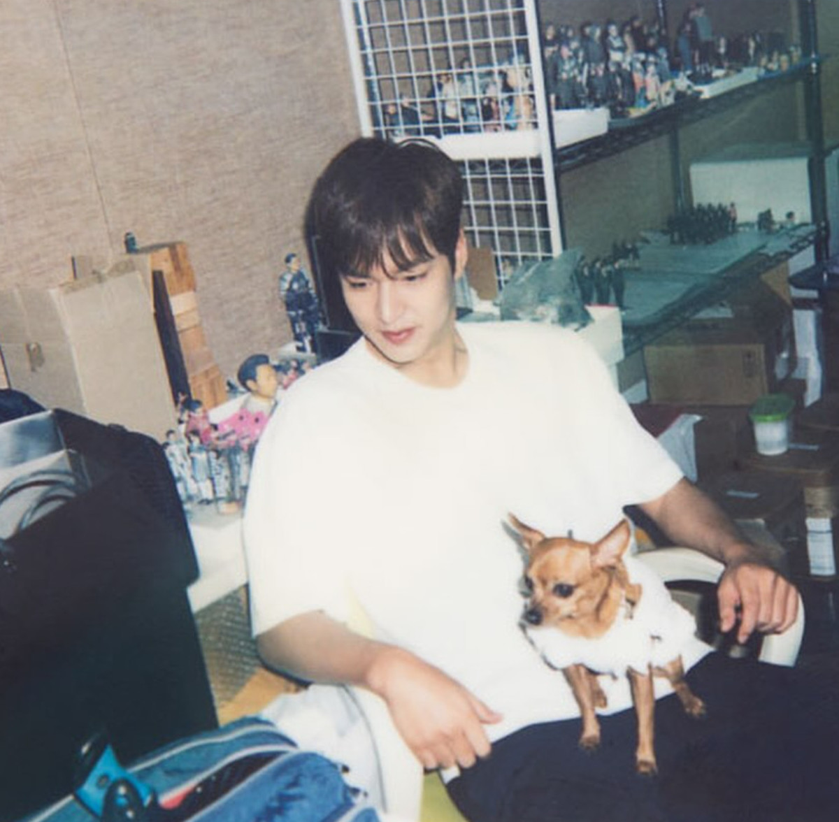 ▲배우 이민호와 그의 반려견 초코. (출처=이민호SNS)