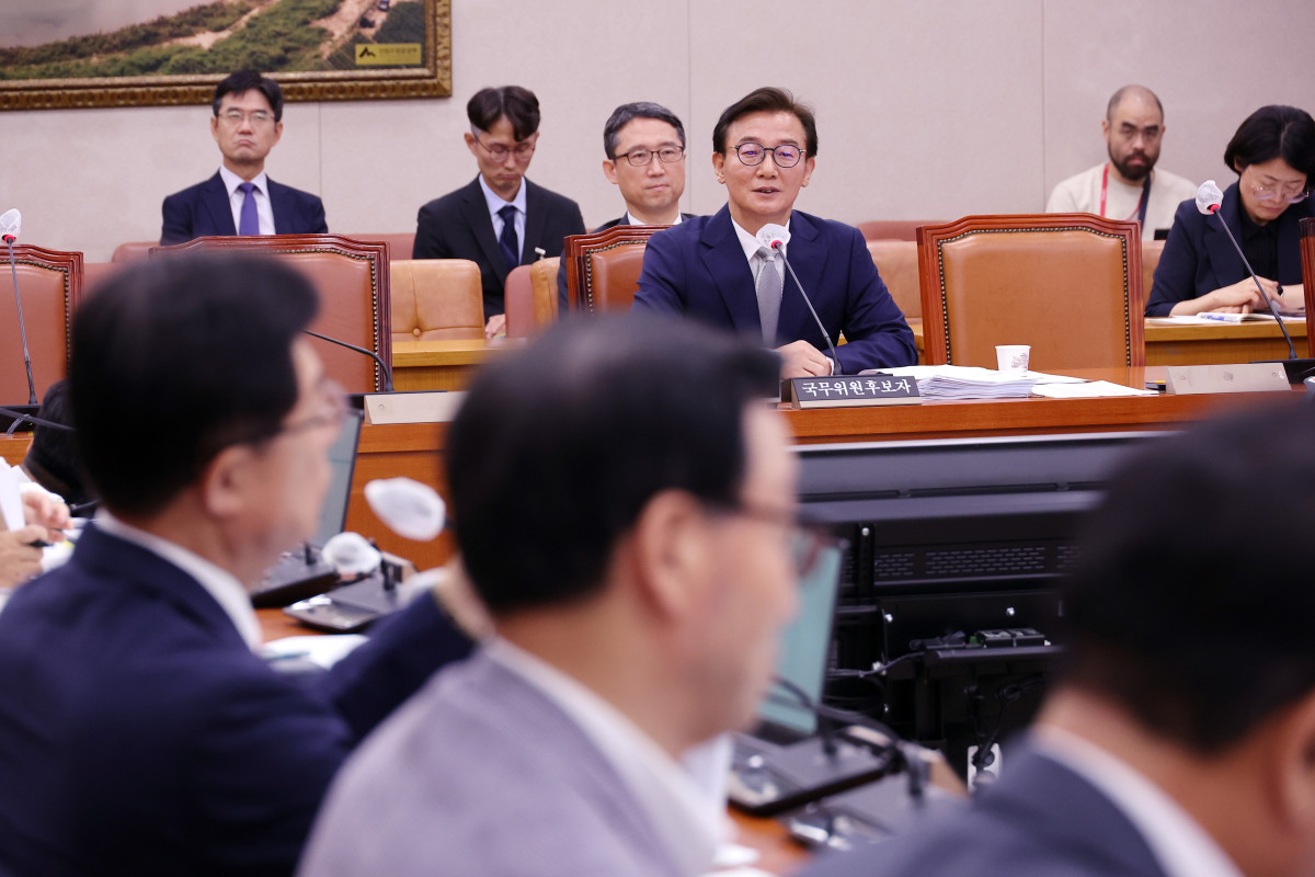 ▲전재수 해양수산부 장관 후보자가 14일 서울 여의도 국회 농림축산식품해양수산위원회 전체회의에서 열린 인사청문회에서 의원 질의에 답변하고 있다. (연합뉴스)