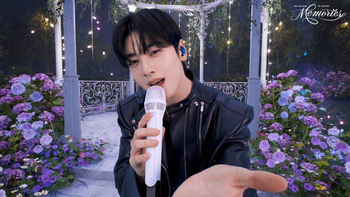 ▲'차은우 VR 콘서트: 메모리즈'의 한 장면. (사진제공=어메이즈)