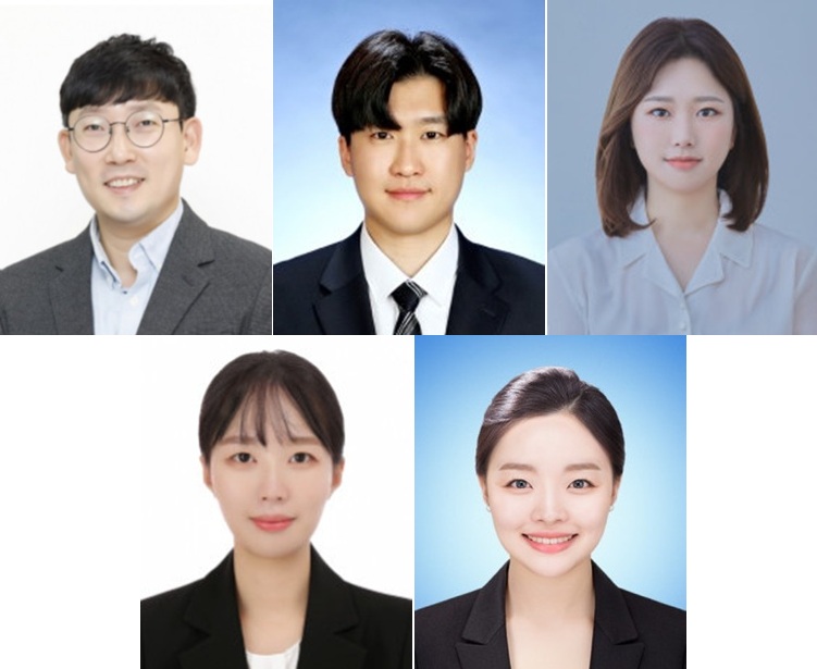 ▲(왼쪽 상단부터 시계방향대로)본지 송영록 산업2부 기자, 박민웅 산업2부 기자, 김민서 산업1부 기자, 강문정 사회경제부 기자, 김채빈 산업1부 기자