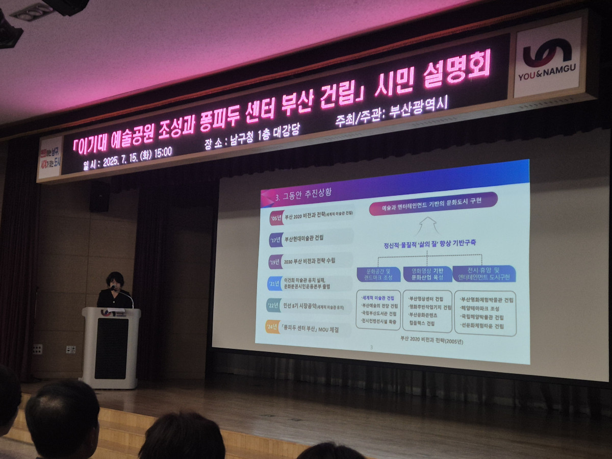 ▲퐁피두센터 시민설명회. (서영인 기자)