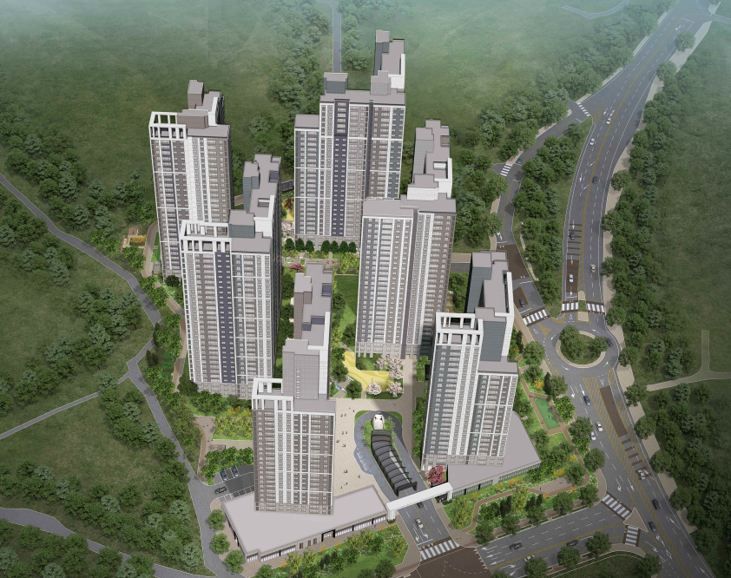 ▲경북 상주시 공동주택 조감도. (사진제공=자이에스앤디)