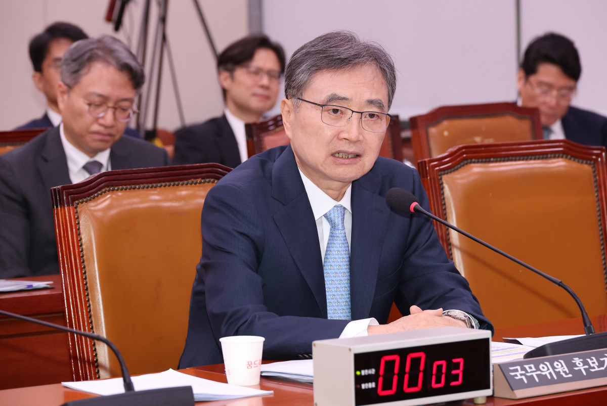 ▲조현 외교부 장관 후보자가 17일 서울 여의도 국회 외교통일위원회에서 열린 인사청문회에서 의원 질의에 답변하고 있다. (연합뉴스)