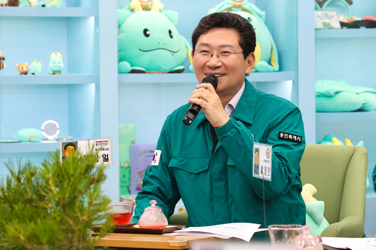 ▲17일 시청에서 열린 제13회 안전문화살롱에서 이상일 시장이 발언하고 있다. (용인특례시)