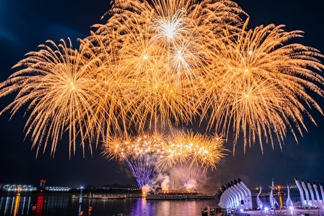 ▲전남  '목포해상W쇼' 특별공연 모습. (사진제공 목포시)