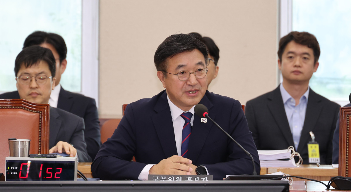 ▲윤호중 행정안전부 장관 후보자가 18일 서울 여의도 국회 행정안전위원회에서 열린 인사청문회에서 의원 질의에 답하고 있다. 2025.7.18 (연합뉴스)