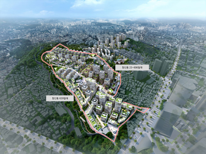 ▲서울 종로구 창신동 23-606·629번지 일대 재개발 조감도. (사진제공=서울시)