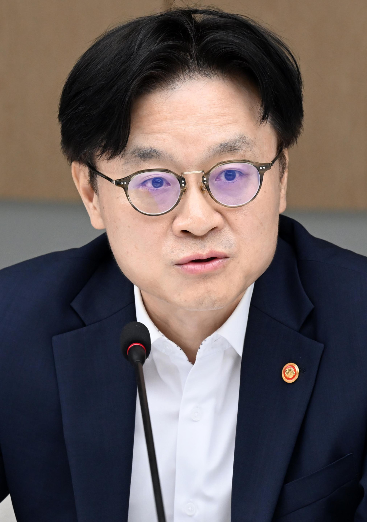 ▲김정관 산업통상자원부 장관이 21일 서울 중구 대한상공회의소에서 열린 ‘대미 통상 긴급점검회의’에서 모두발언을 하고 있다. 신태현 기자 holjjak@