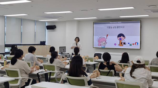 ▲서울 광진구 '출산준비교실' 모습. (사진제공=광진구)