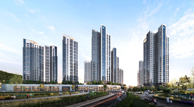 ▲명장2구역 재개발사업 투시도. (사진제공=두산건설)