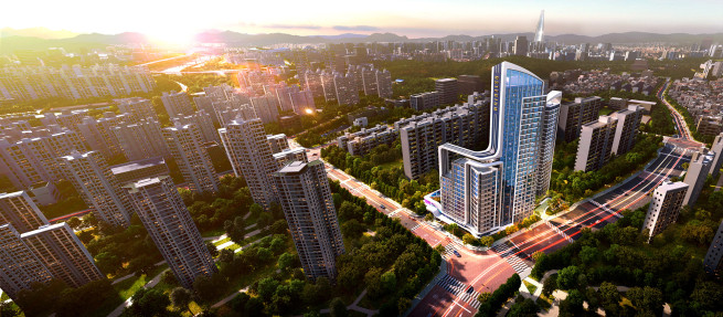 ▲'개포 현대4차 가로주택정비사업' 조감도. (사진제공=동부건설)