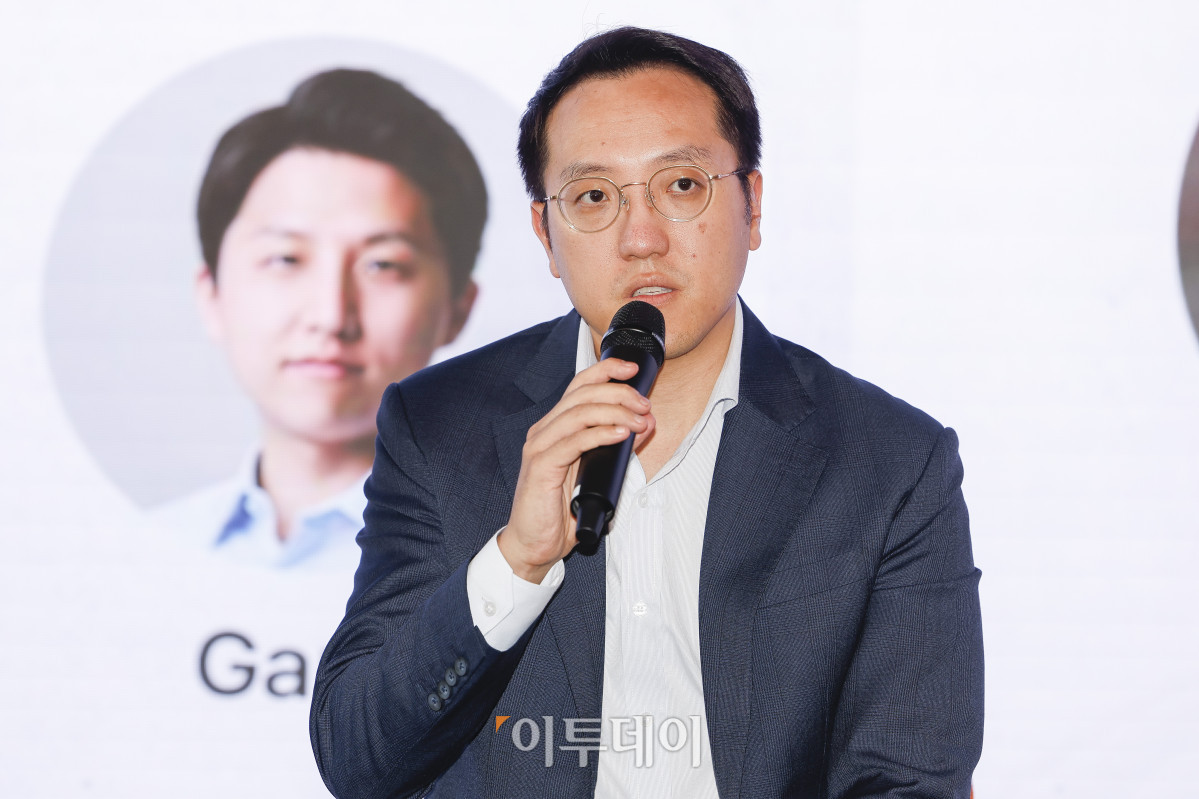 ▲루 윈(Lu Yin) 솔라나 재단 APAC 사업총괄이 21일 서울 강남구 해시드라운지에서 열린 솔라나 미디어데이에서 페널토론을 하고 있다. 조현호 기자 hyunho@