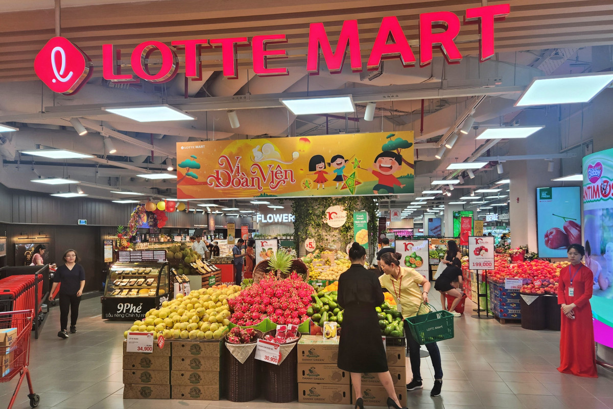 ▲베트남 롯데마트 하노이센터점 매장 입구. (사진제공=롯데쇼핑)