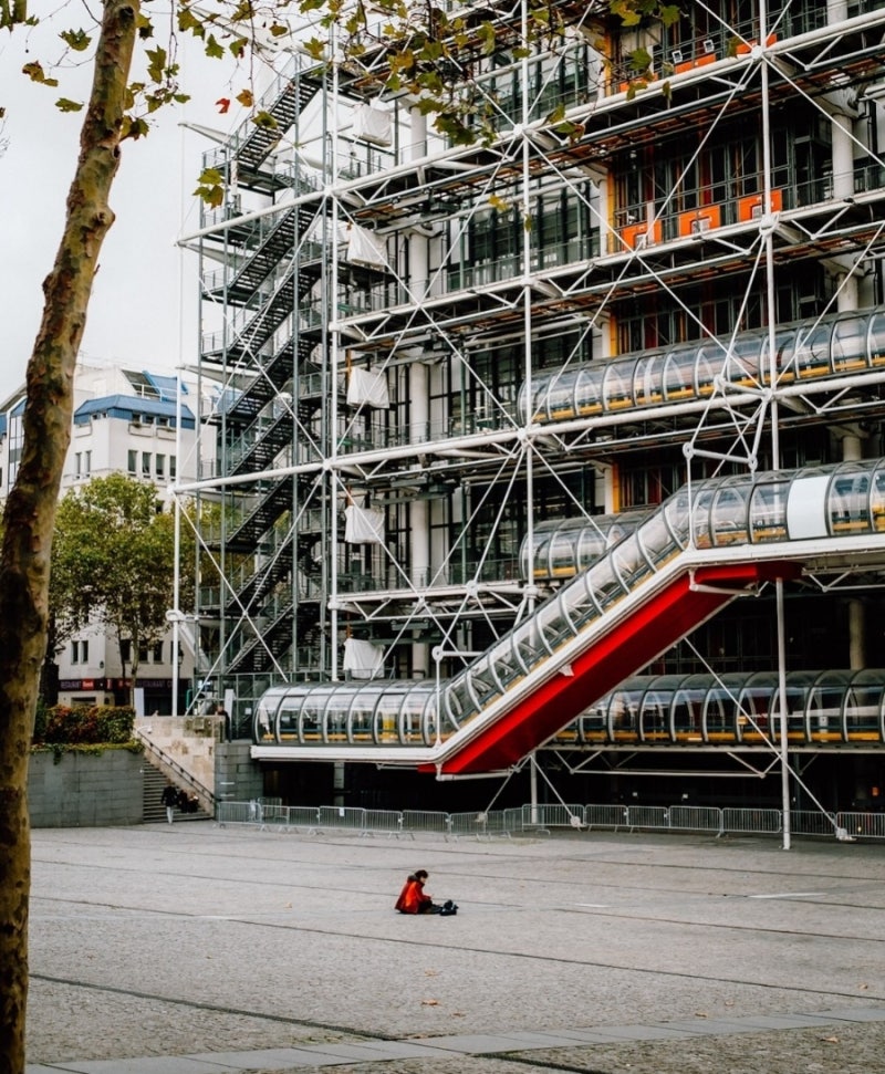 ▲퐁피두 센터 전경 (출처=퐁피두 인스타그램 캡처 )