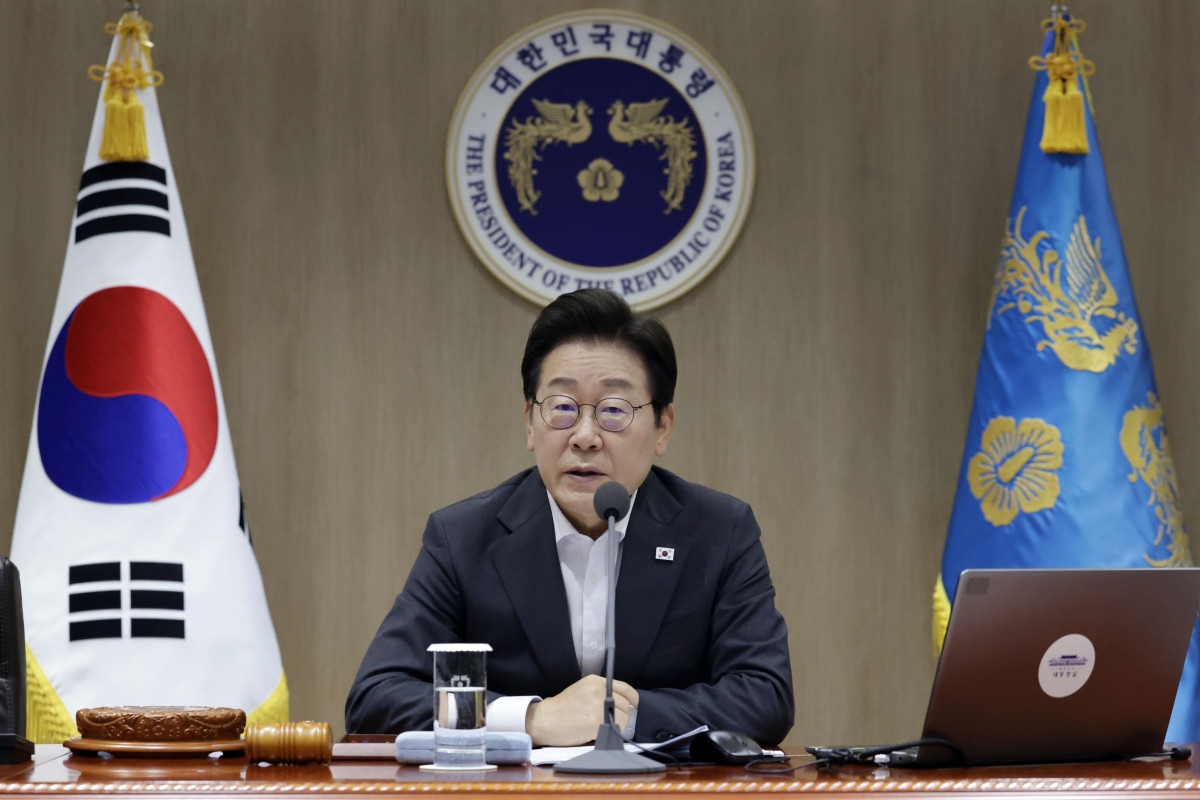 ▲이재명 대통령이 22일 서울 용산 대통령실 청사에서 열린 국무회의에서 발언하고 있다. 2025.07.22. (뉴시스)