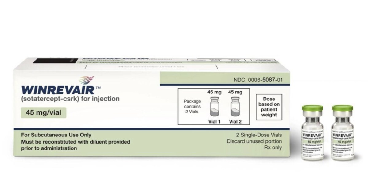▲폐동맥고혈압(PAH) 치료제 ‘윈레브에어주(Winrevair, 성분명 소타터셉트)’ (MSD)