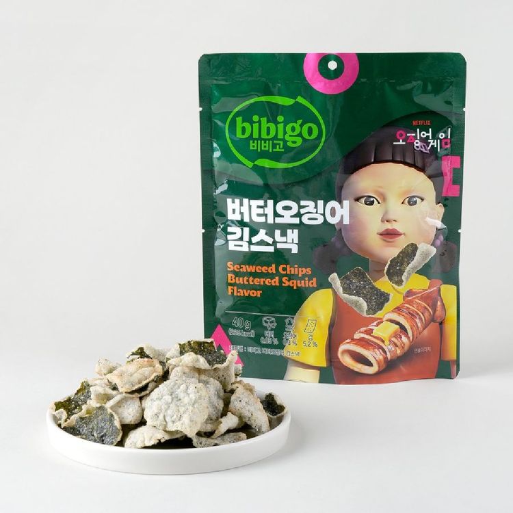 ▲비비고 버터오징어 김스낵  (사진제공=CJ제일제당)