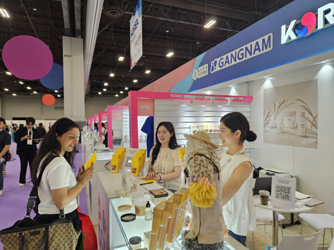 ▲2025 북미 코스모프로프 라스베이거스 내 강남관 모습. (사진제공=강남구)