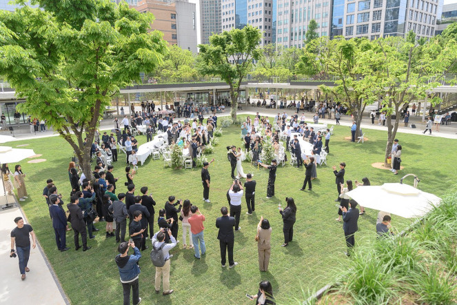 ▲2024년 4월 오목공원 야외결혼식 모습. (사진제공=양천구)