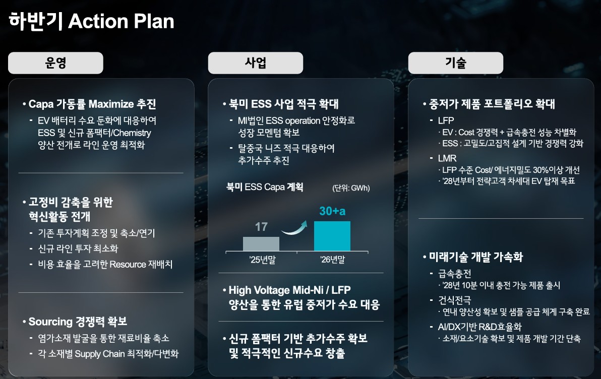 ▲LG에너지솔루션 (하반기 액션플랜)
