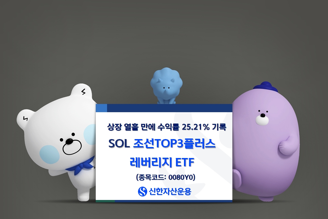 “상장 열흘 만에 25%”…SOL 조선TOP3플러스레버리지 수익률 1위
