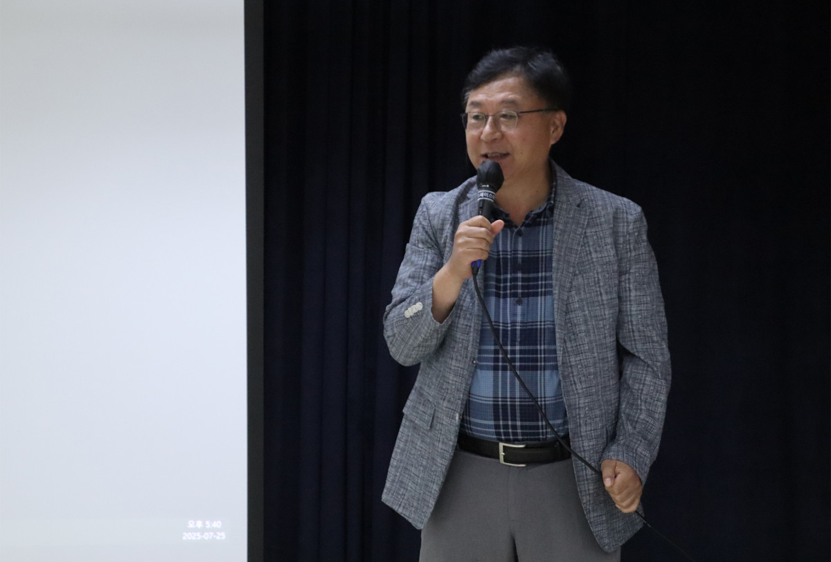 ▲남궁훈 마스턴투자운용 대표이사가 25일 열린 하반기 경영전략회의에서 발언하고 있다. (사진=마스턴투자운용)