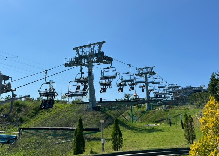 ▲기장군스카이라인루지 리프트  (사진제공=부산소방재난본부 )