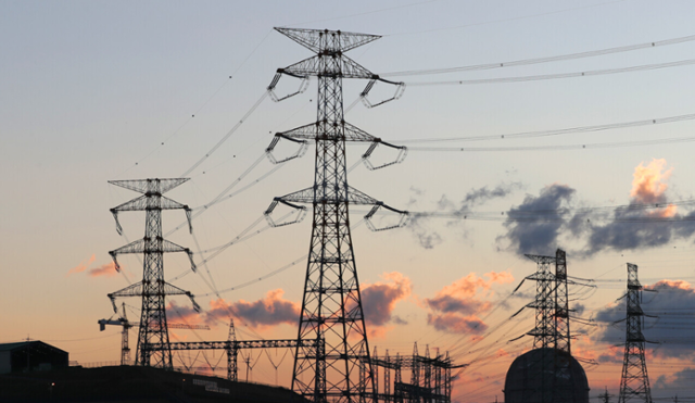 ▲345킬로볼트(kV) 송전선로 모습. (연합뉴스)