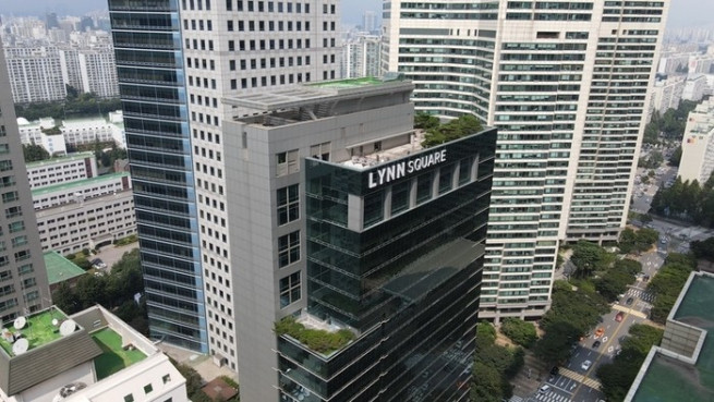 ▲우미건설 사옥 '린스퀘어' 전경 (사진제공=우미건설)