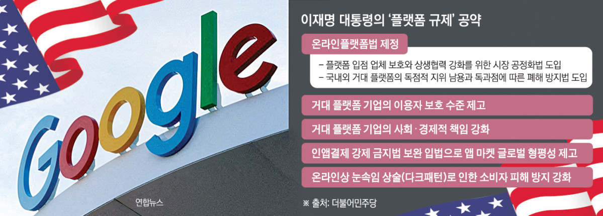 ▲이재명 대통령의 '플랫폼 규제' 공약 (이투데이 그래픽팀=손미경 기자)