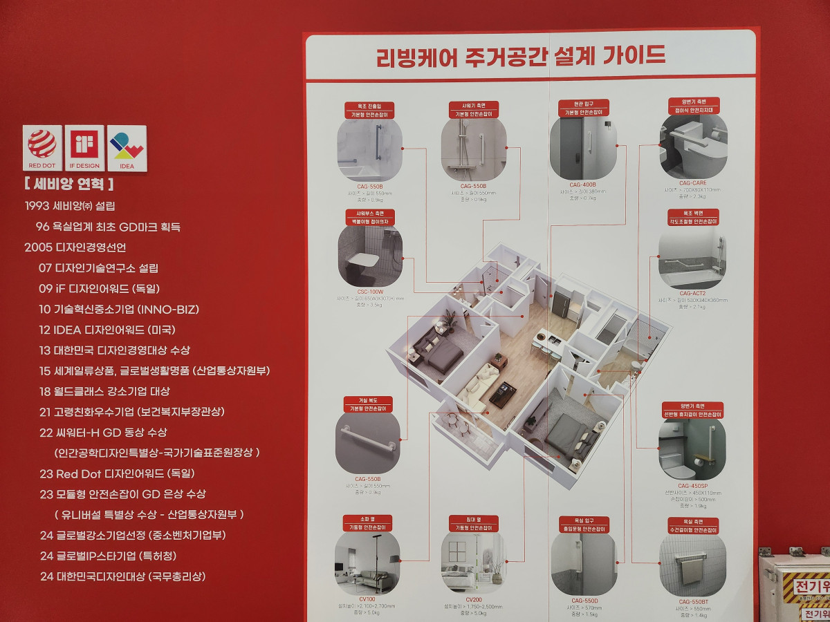 ▲세비앙의 리빙케어 설계 가이드.(윤나래 기자 yunyun@)
