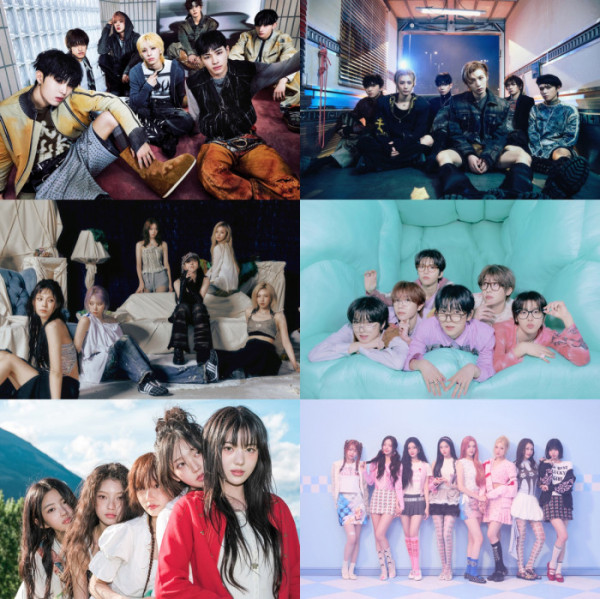 ▲넥스지·보이넥스트도어·엔믹스·엔시티 위시·키키·하츠투하츠(사진제공=각 소속사)