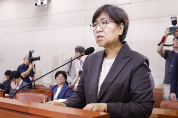 ▲정은경 보건복지부 장관이 지난 18일 국회 보건복지위원회 인사청문회에 참석해 발언하고 있는 모습.(이투데이 조현호 기자 hyunho@)