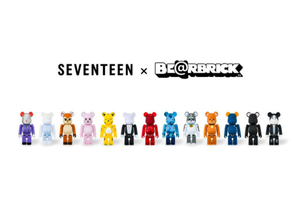 ▲세븐틴, 베어브릭 컬렉션(사진제공=플레디스, 하이브)